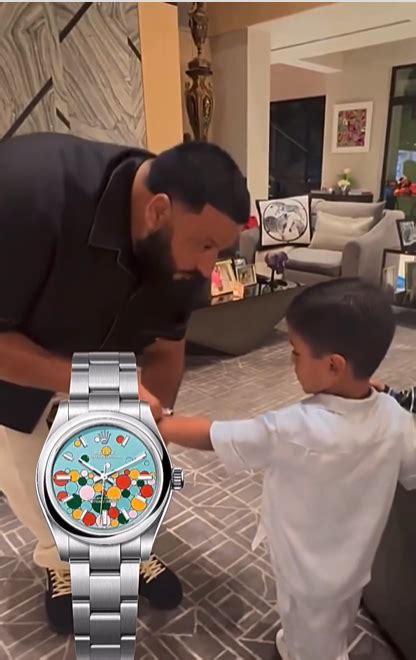 dj khaled buy rolex for son|DJ Khaled Son’s Bubble Trouble with a Tiny Rolex.